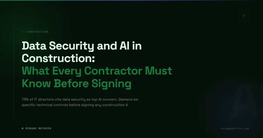 Construction AI data security: contractor guide