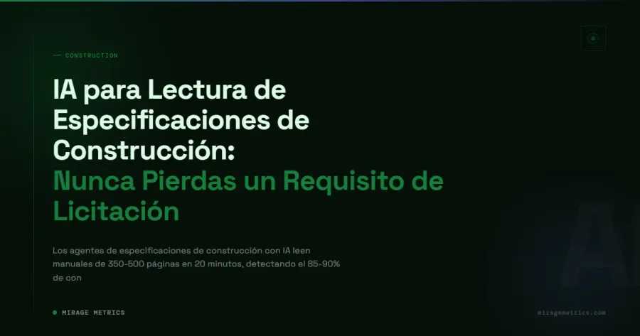 IA para Lectura de Especificaciones Construcción