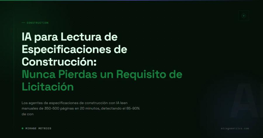 IA para Lectura de Especificaciones Construcción