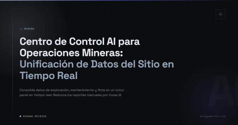Centro de Control AI Operaciones Mineras