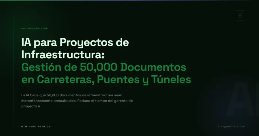IA en infraestructura: gestión de documentos en carreteras