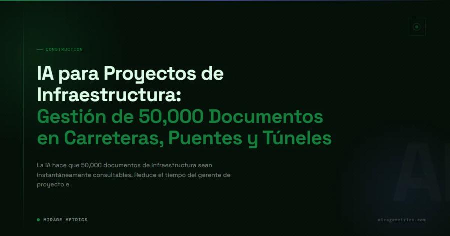 IA en infraestructura: gestión de documentos en carreteras