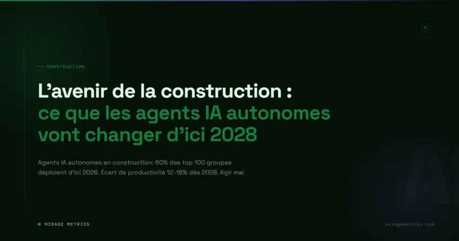 Avenir construction IA: agents autonomes d'ici 2028