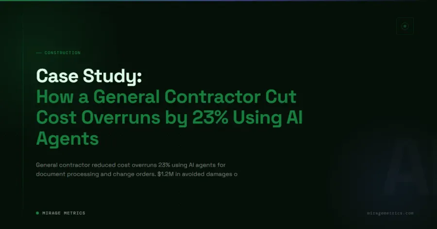 Construction AI Case Study: 23% Cost Reduction