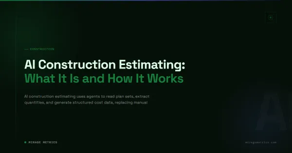 AI Construction Estimating: What It Is and How It Works