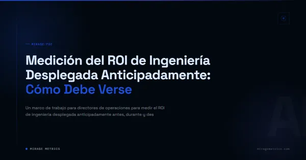 ROI de Ingeniería Desplegada: Métricas Clave