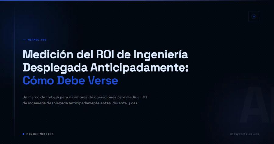 ROI de Ingeniería Desplegada: Métricas Clave