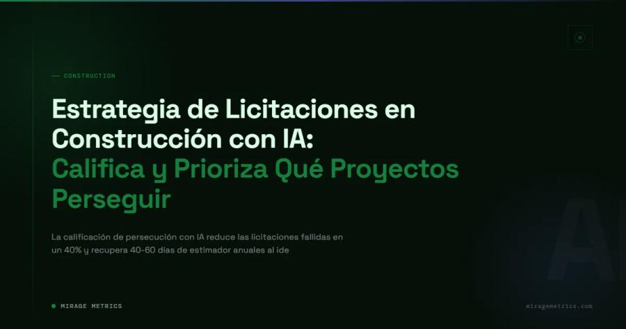 Estrategia licitaciones construcción con IA: Califica