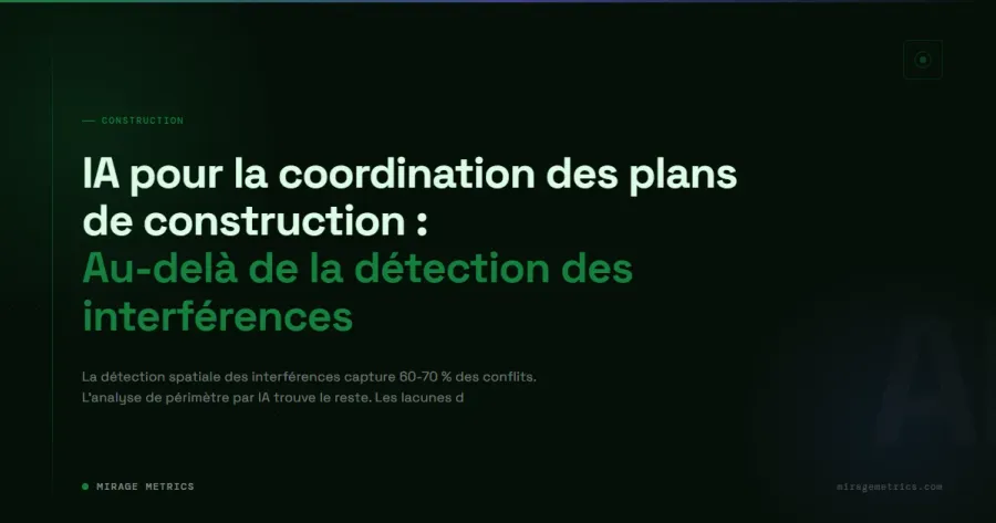 IA pour la coordination des plans de construction
