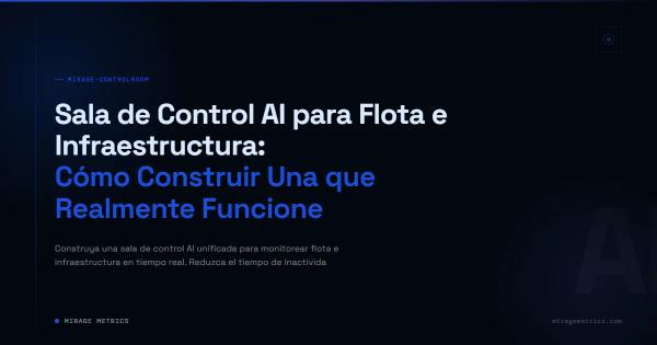 Sala de Control AI: Gestión de Flota e Infraestructura