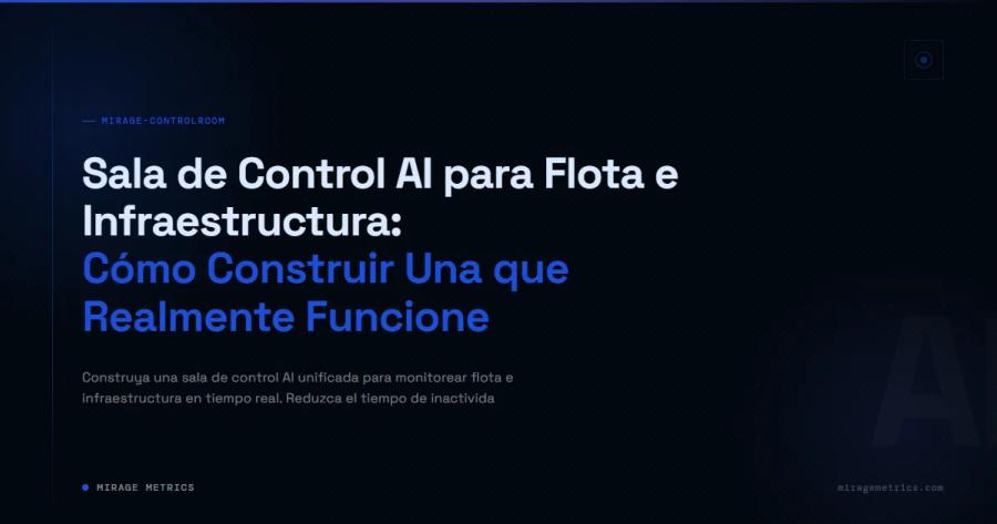 Sala de Control AI: Gestión de Flota e Infraestructura