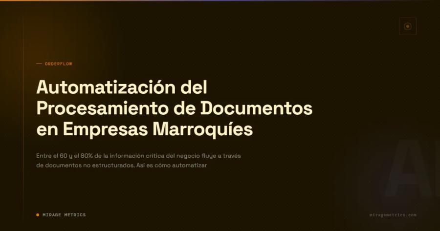 Automatizar Procesamiento Documentos Empresas Marruecos