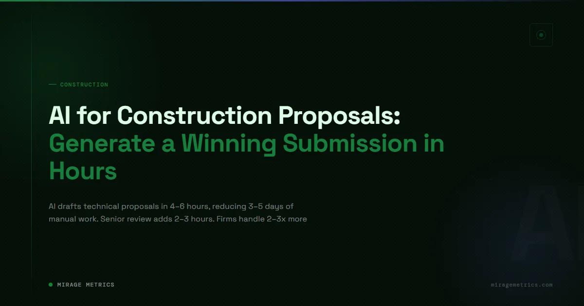 AI Construction Proposal Writing: Win in Hours