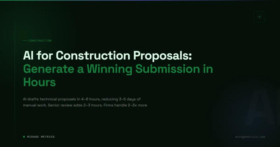 AI for Construction Proposals: Generate a Winning Submission in Hours