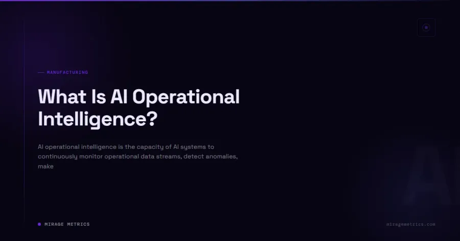 What Is AI Operational Intelligence?
