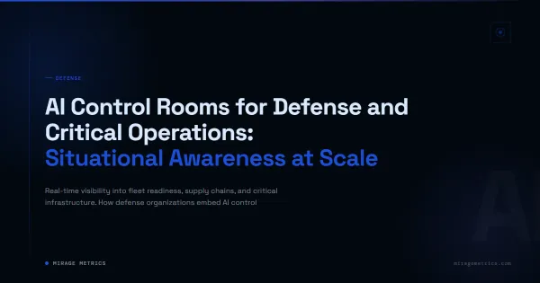 AI control room defense operations for situational awareness