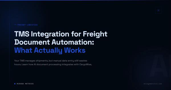 TMS Integration for Freight Document Automation: What Actually Works