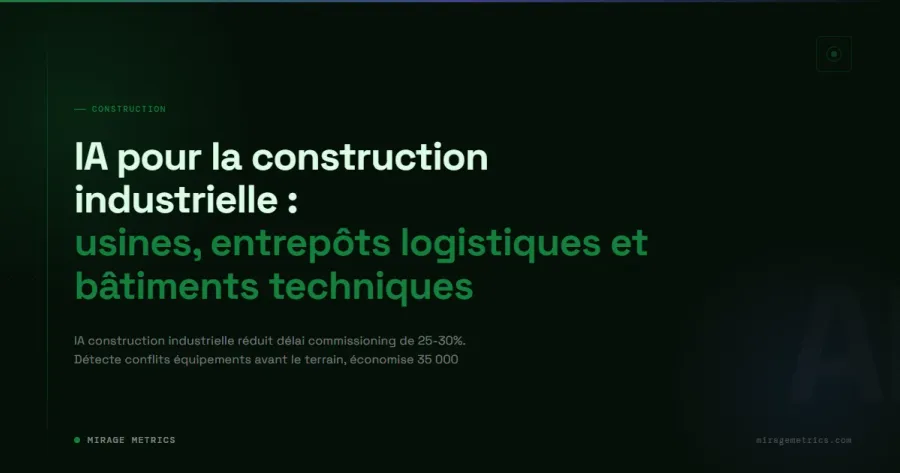 IA pour la construction industrielle : usines et entrepôts