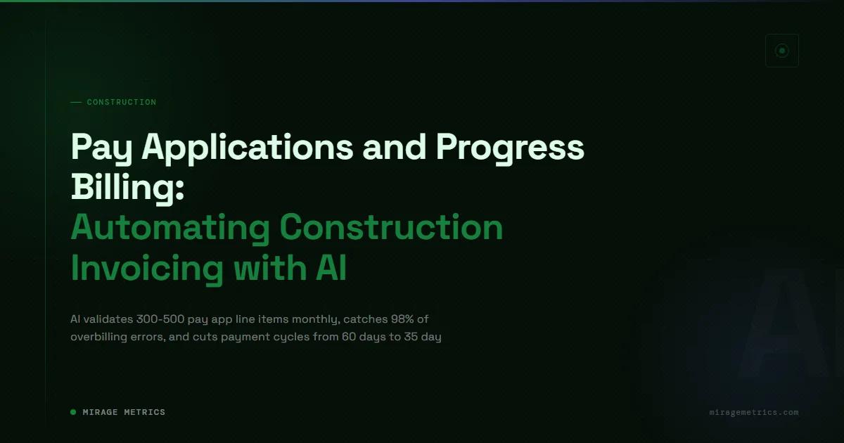Pay application automation AI: verify subcontractor billing