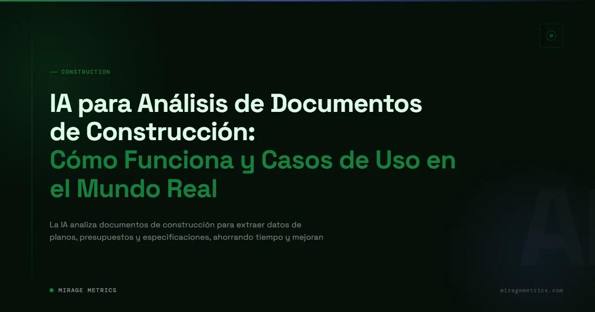 IA construcción: análisis de documentos y casos de uso