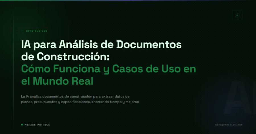 IA construcción: análisis de documentos y casos de uso