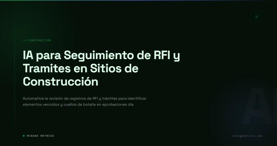 Seguimiento de RFI y trámites con IA para construcción