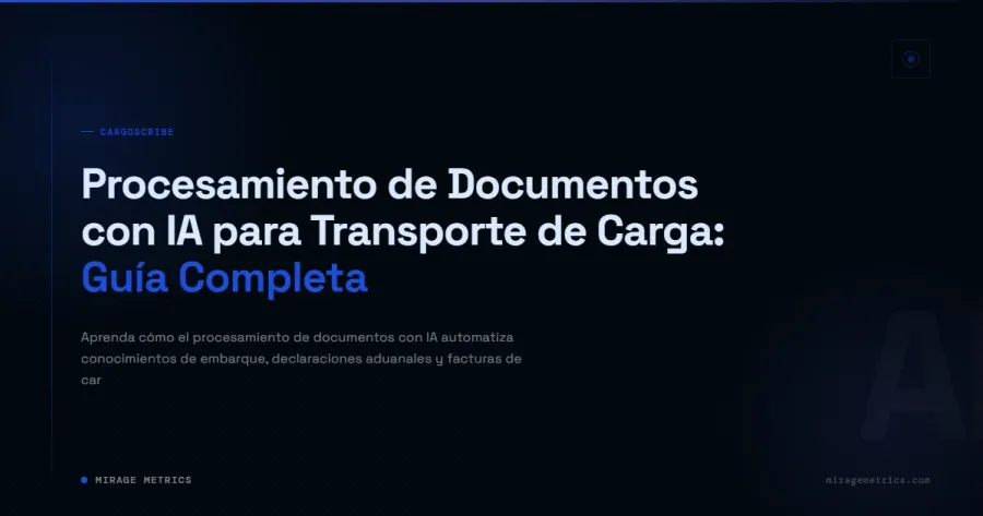 Procesamiento de Documentos IA para Carga