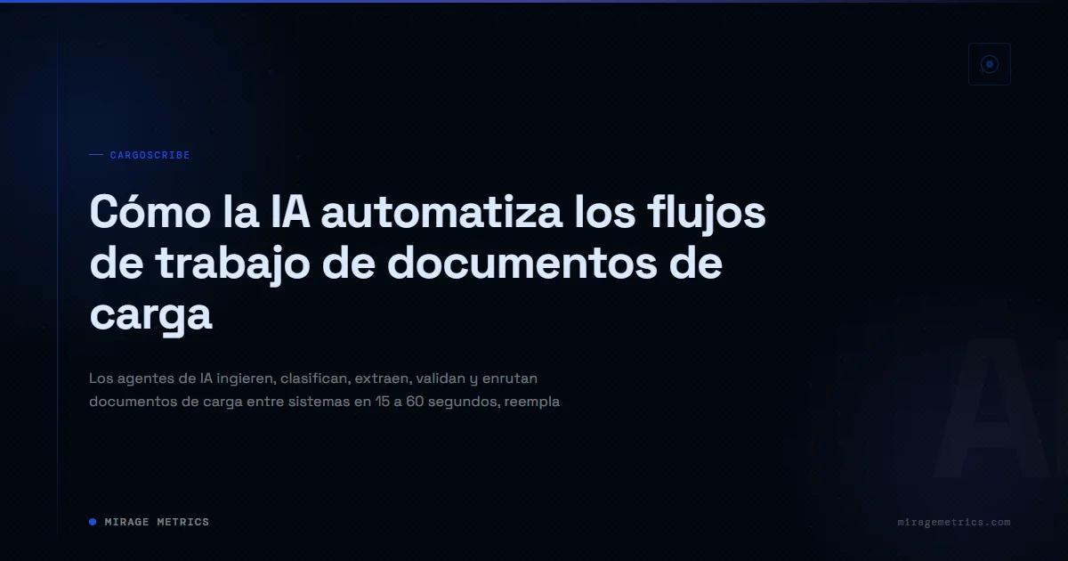 IA automatiza flujos de trabajo documentos de carga