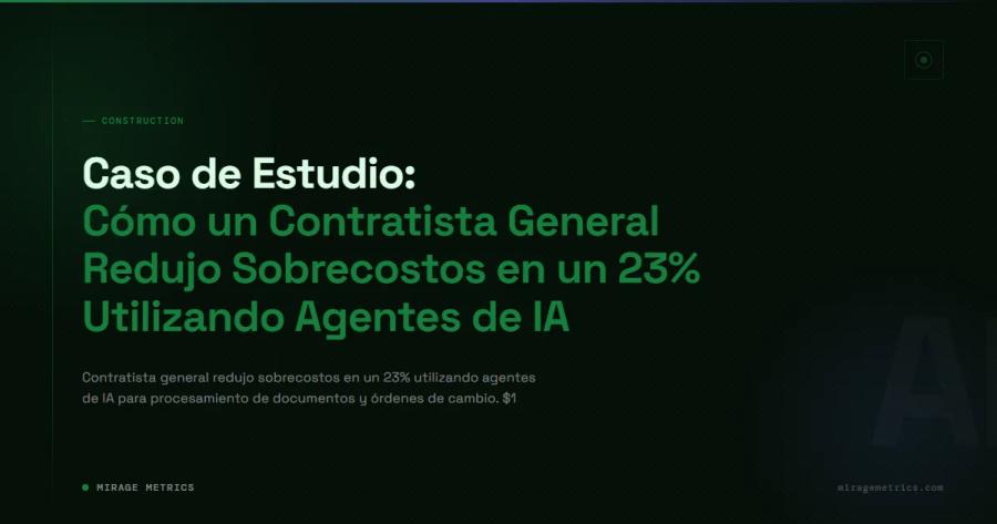 Caso de estudio de IA en construcción: reducción de costos