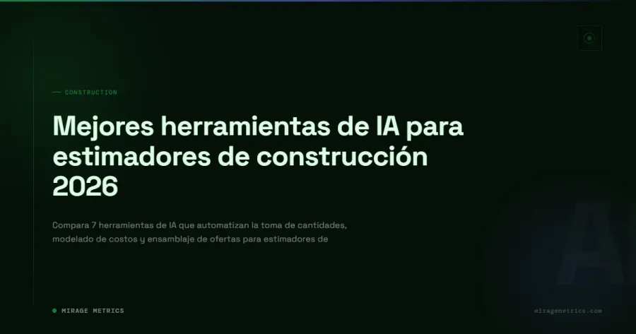 Herramientas de IA para estimadores de construcción