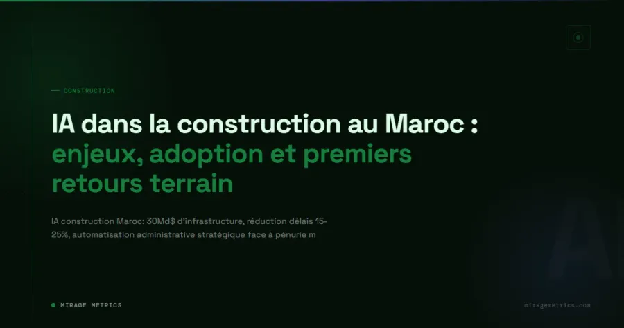 IA construction Maroc : enjeux et adoption