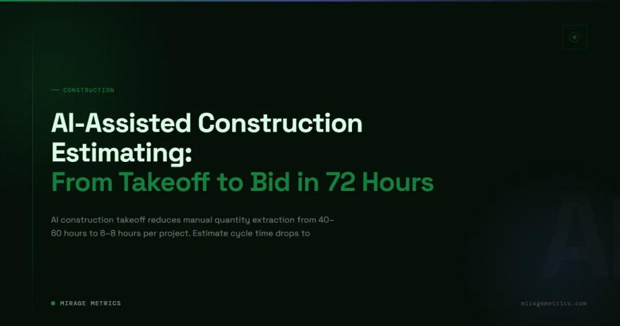 AI-Assisted Construction Estimating: From Takeoff to Bid in 72 Hours