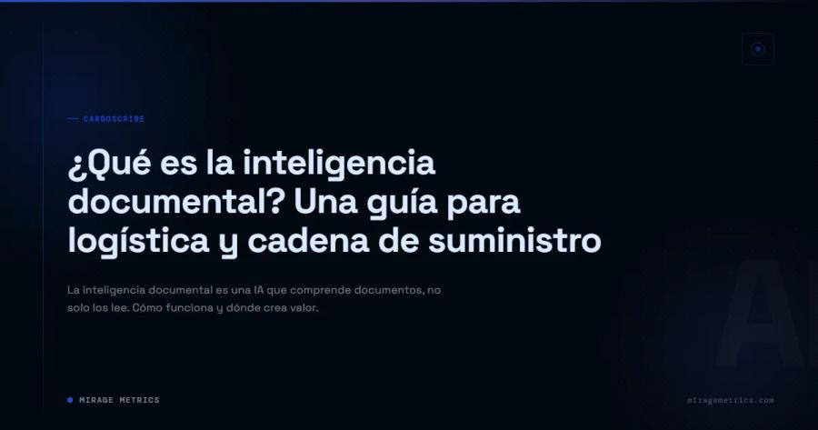 Qué es inteligencia documental: logística