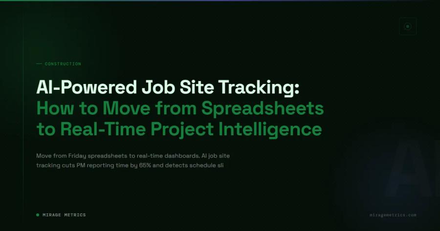AI-Powered Job Site Tracking: How to Move from Spreadsheets to Real-Time Project Intelligence