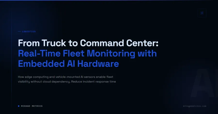 Real-Time Fleet Monitoring AI for Logistics