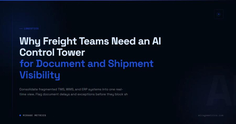 AI Control Tower Freight Visibility & Tracking