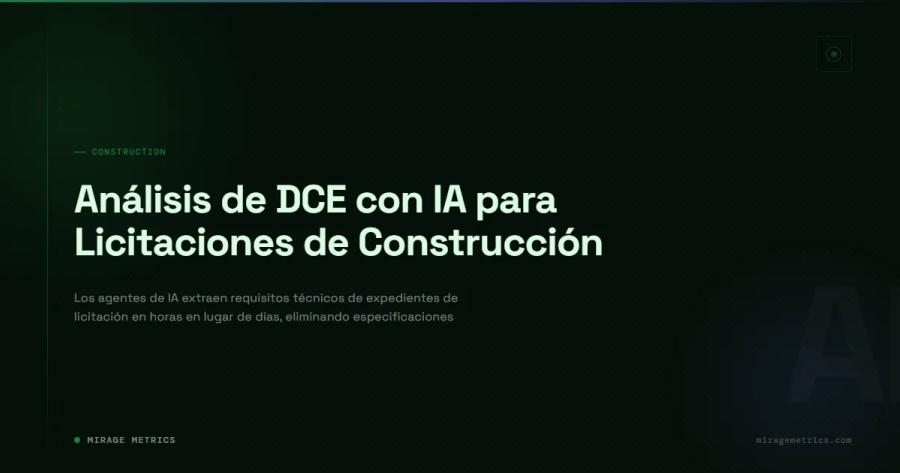 Análisis de DCE con IA para Licitaciones de Construcción