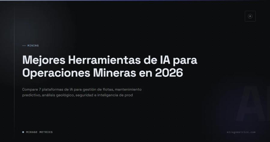 Mejores Herramientas de IA para Operaciones Mineras en 2026
