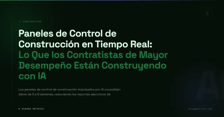 Panel de Control de Construcción con IA en Tiempo Real