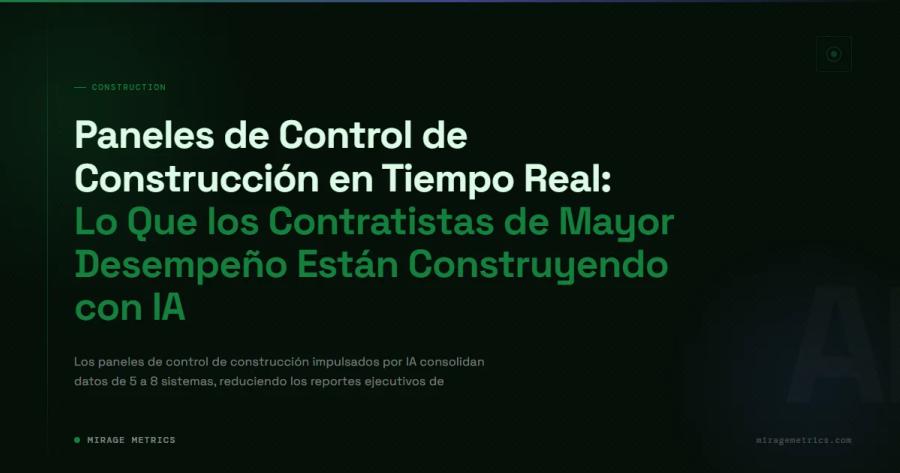 Panel de Control de Construcción con IA en Tiempo Real