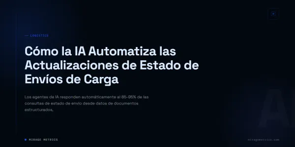 Actualizaciones de estado de envío con IA: 24-72h a segundos