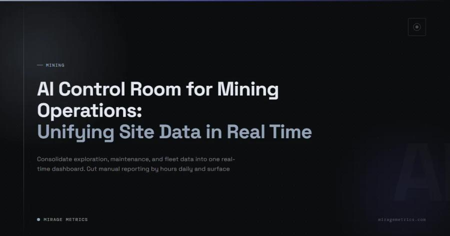 AI Control Room Mining Operations: Real-Time Data