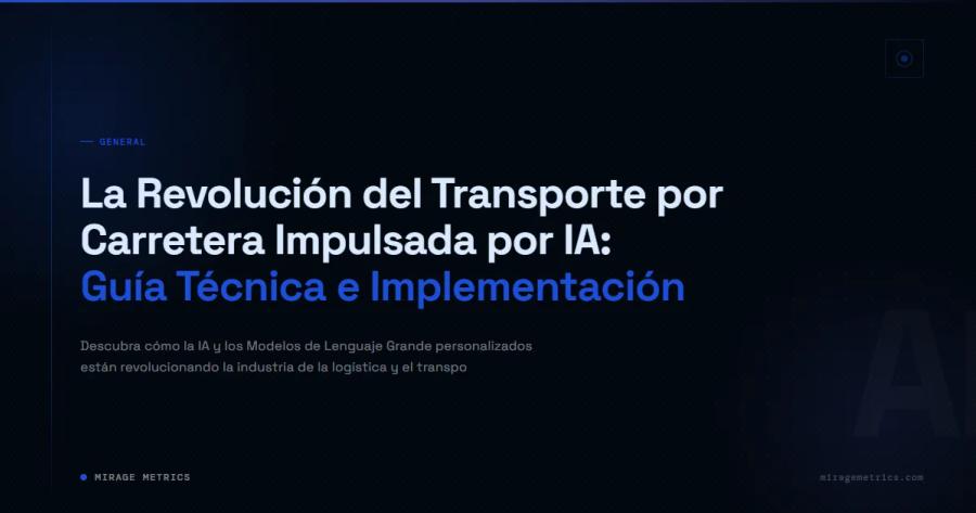 Análisis Predictivo en Transporte por IA