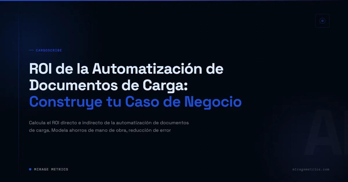 ROI de automatización de documentos de carga
