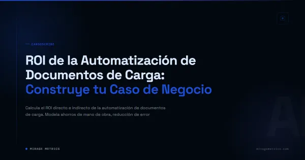 ROI de automatización de documentos de carga