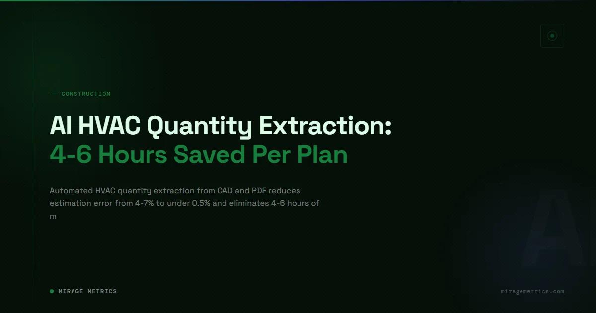 HVAC Quantity Extraction: Cut 4-6 Hours Per Plan