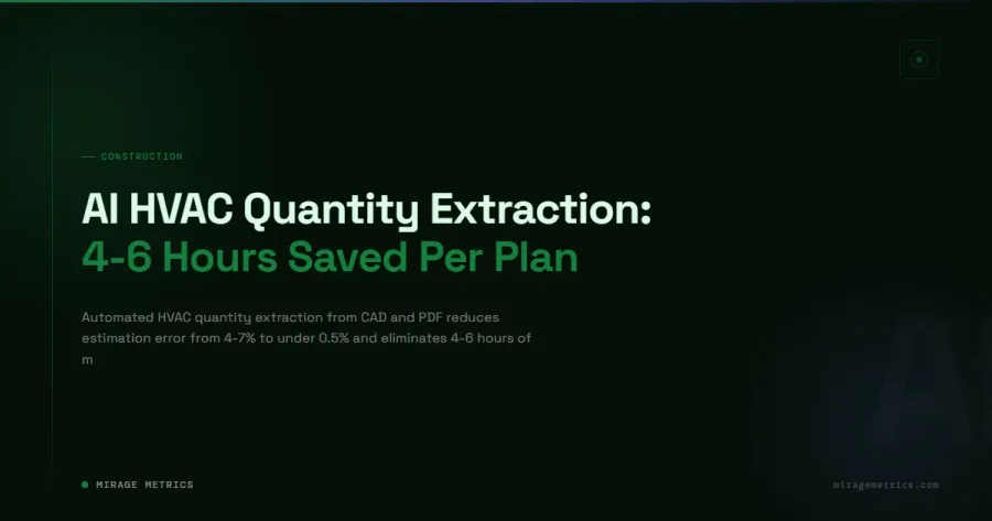 HVAC Quantity Extraction: Cut 4-6 Hours Per Plan