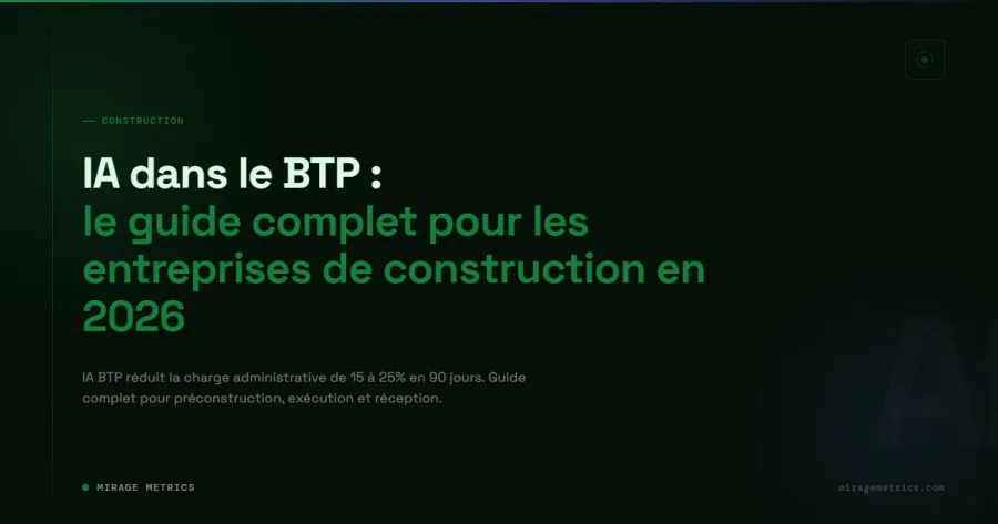 IA BTP : guide complet pour les entreprises 2026