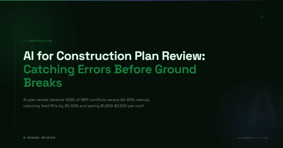 AI plan review construction: catch MEP errors early