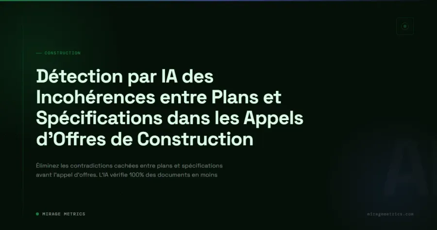 Détection IA des incohérences plans/specs dans les AO